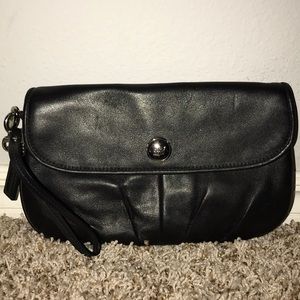 Coach Black Wristlet!!